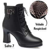 Bota Velvet - Ela se adapta às suas necessidades e ocasiões, salto alto de 7cm ou médio de 4cm você escolhe!