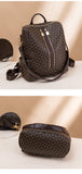 Bolsa-Mochila em Couro Fashion + Carteira de BRINDE